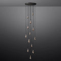 Rain Modern Round Glass Chandelier 36