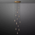 Rain Modern Round Glass Chandelier 36