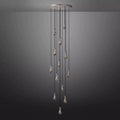 Rain Modern Round Glass Chandelier 36