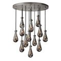 Rain Modern Round Glass Chandelier 36