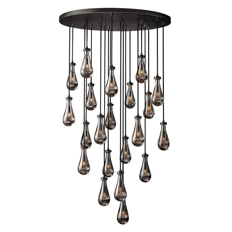 Rain Round Chandelier 47" - King Lamps