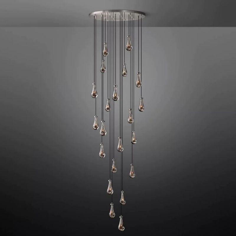 Rain Round Chandelier 47" - King Lamps