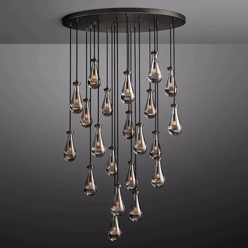 Rain Round Chandelier 47" - King Lamps