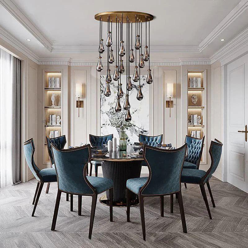 Rain Round Chandelier 47" - King Lamps