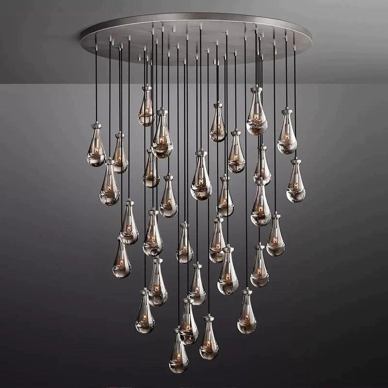 Rain Modern Luxury Round Chandelier 60" - King Lamps