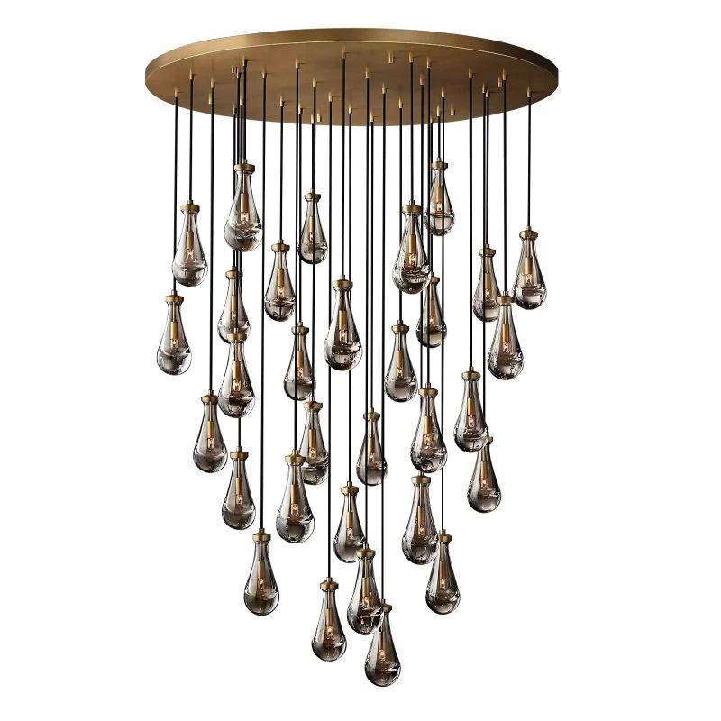 Rain Modern Luxury Round Chandelier 60" - King Lamps