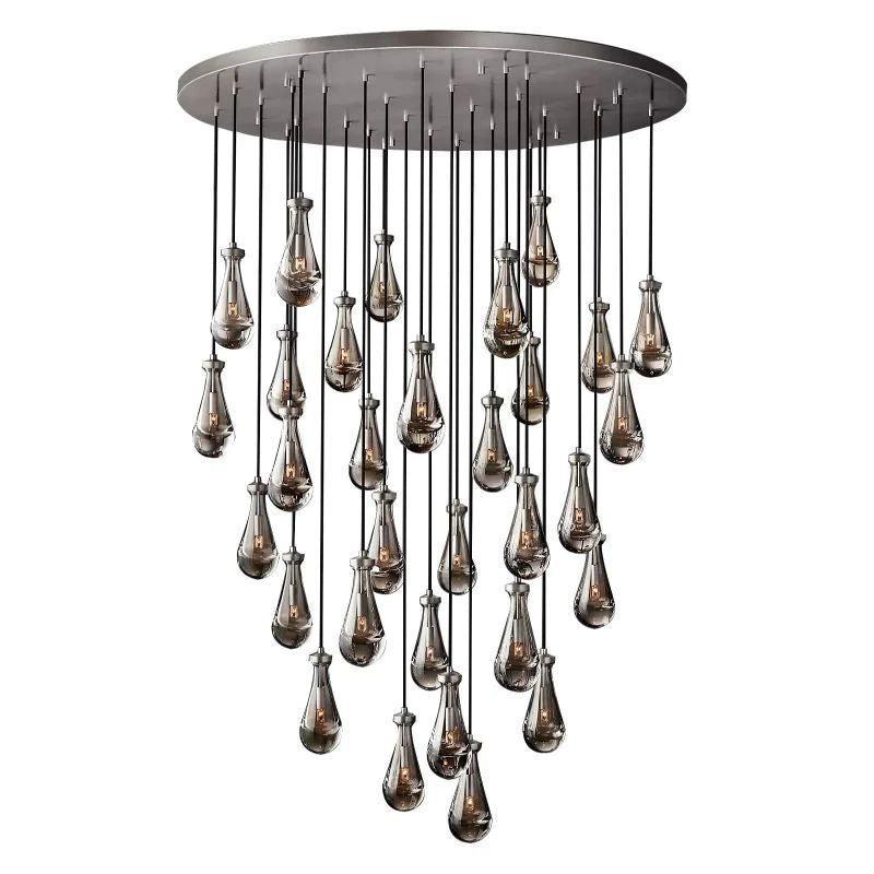 Rain Modern Luxury Round Chandelier 60" - King Lamps