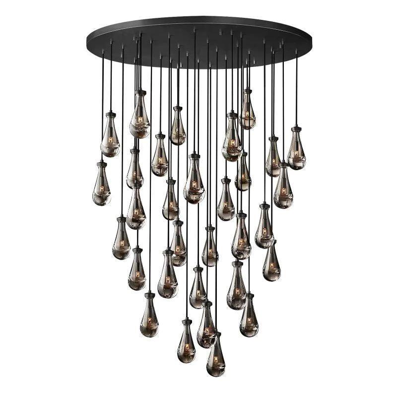 Rain Modern Luxury Round Chandelier 60" - King Lamps