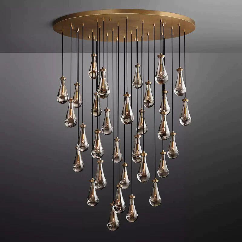 Rain Modern Luxury Round Chandelier 60" - King Lamps