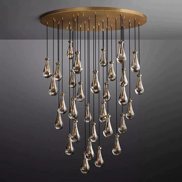 Rain Modern Luxury Round Chandelier 60" - King Lamps