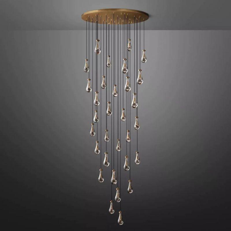 Rain Modern Luxury Round Chandelier 60" - King Lamps