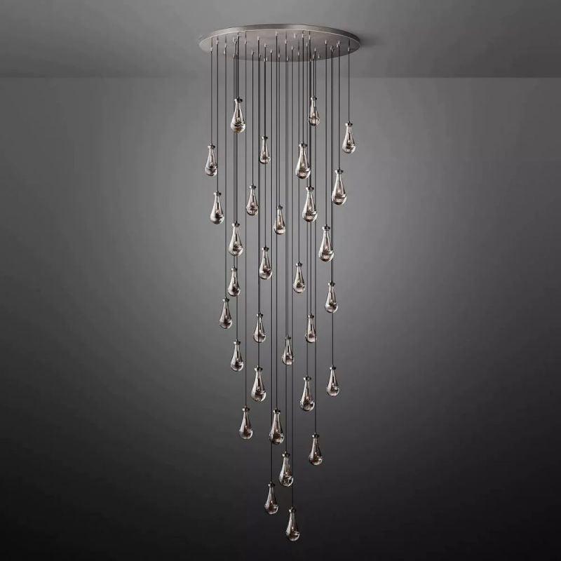 Rain Modern Luxury Round Chandelier 60" - King Lamps