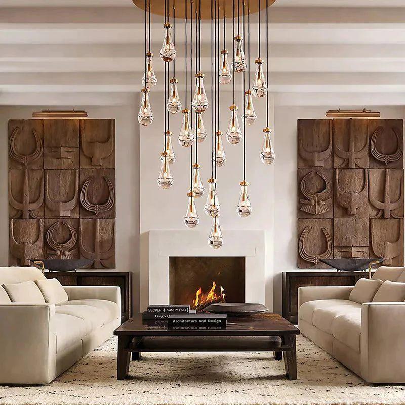 Rain Modern Luxury Round Chandelier 60" - King Lamps