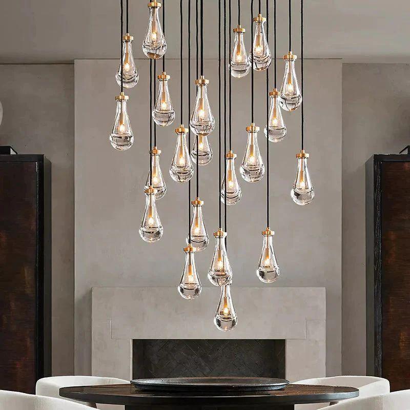 Rain Modern Luxury Round Chandelier 60" - King Lamps