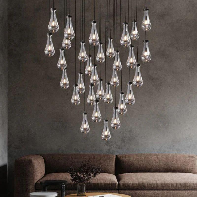 Rain Modern Luxury Round Chandelier 60" - King Lamps