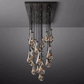 Rain Modern Rectangular Glass Chandelier 72