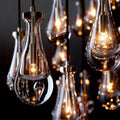 Rain Modern Rectangular Glass Chandelier 72