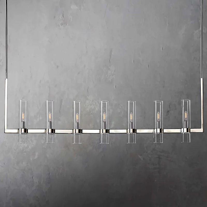 Ravelle Linear Chandelier 59" For Dining Room Kitchen Island - King Lamps