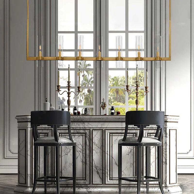Ravelle Linear Chandelier 59" For Dining Room Kitchen Island - King Lamps