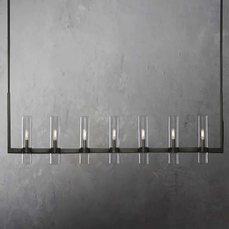 Ravelle Linear Chandelier 59" For Dining Room Kitchen Island - King Lamps