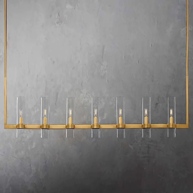 Ravelle Linear Chandelier 59" For Dining Room Kitchen Island - King Lamps