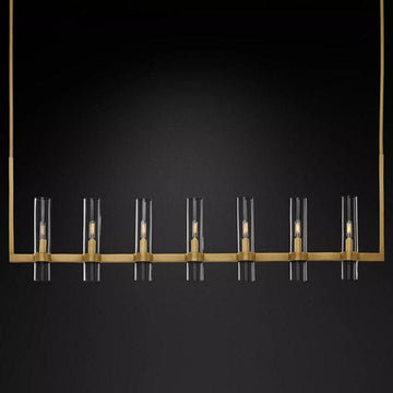Ravelle Linear Chandelier 59" For Dining Room Kitchen Island - King Lamps