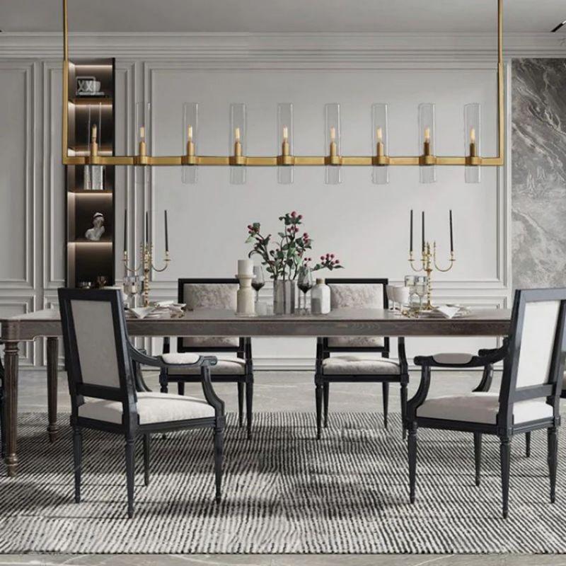 Ravelle Linear Chandelier 71" For Dining Room Kitchen Island - King Lamps