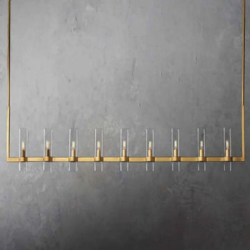 Ravelle Linear Chandelier 71" For Dining Room Kitchen Island - King Lamps