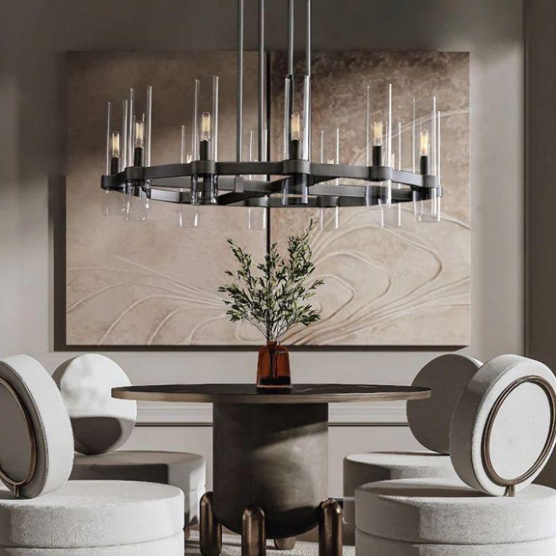 Ravelle Round Chandelier 36" - King Lamps