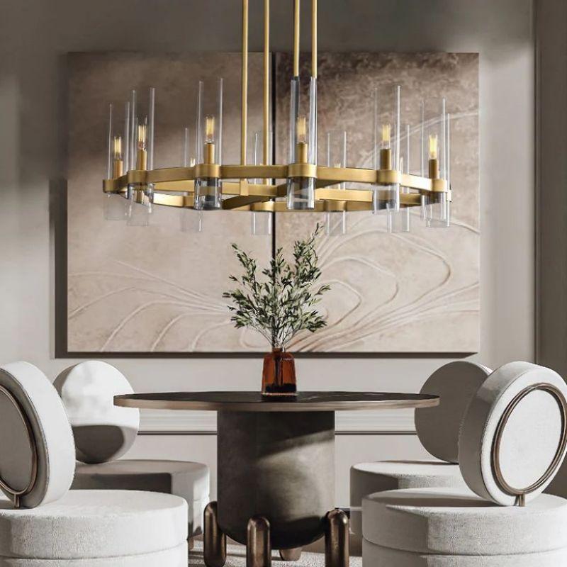 Ravelle Round Chandelier 36" - King Lamps