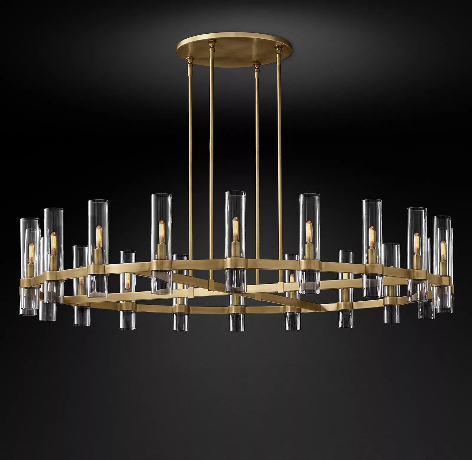 Ravelle Round Chandelier 60" - King Lamps
