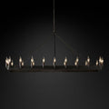 Camino Vintage Candelabra Rectangle Chandelier 52''L - King Lamps