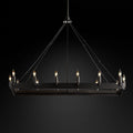 Camino Vintage Candelabra Rectangle Chandelier 41''L - King Lamps
