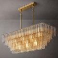 Sirene Clear Glass Rectangle Chandelier 59