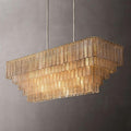 Sirene Clear Glass Rectangle Chandelier 59