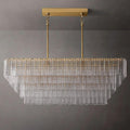 Sirene Clear Glass Rectangle Chandelier 59