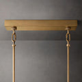 Sirene Smoke Glass  Rectangle Chandelier 59