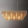 Sirene Clear Glass Rectangle Chandelier 59