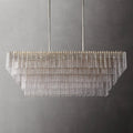 Sirene Clear Glass Rectangle Chandelier 59