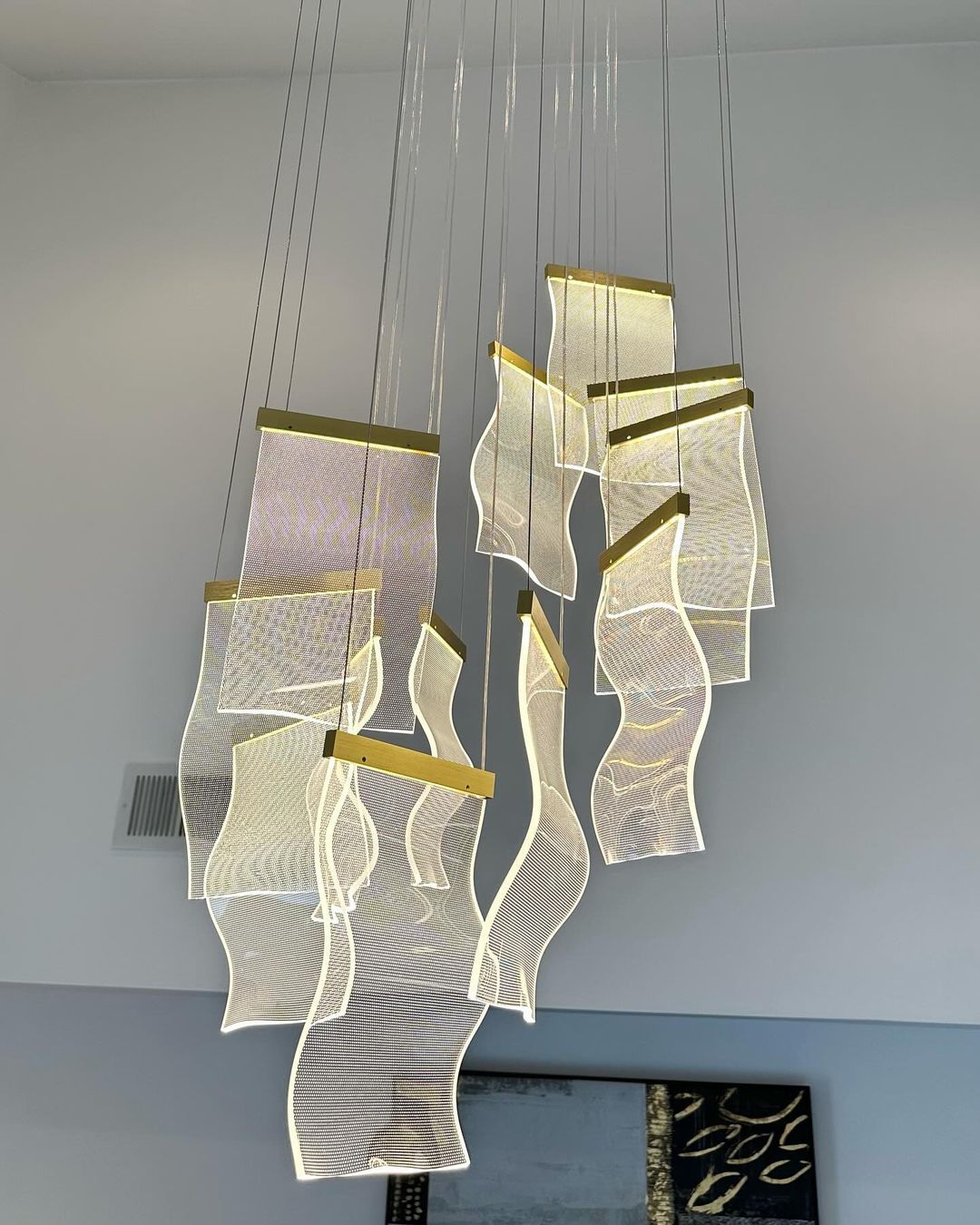 Extra Large Modern Acrylic Chandelier for Staircase/Foyer/Villa/Hall-King Lamps