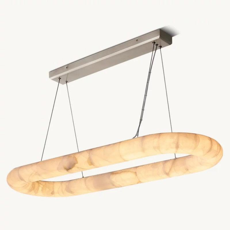 Rivage Lisse Oval Chandelier 57″ - King Lamps