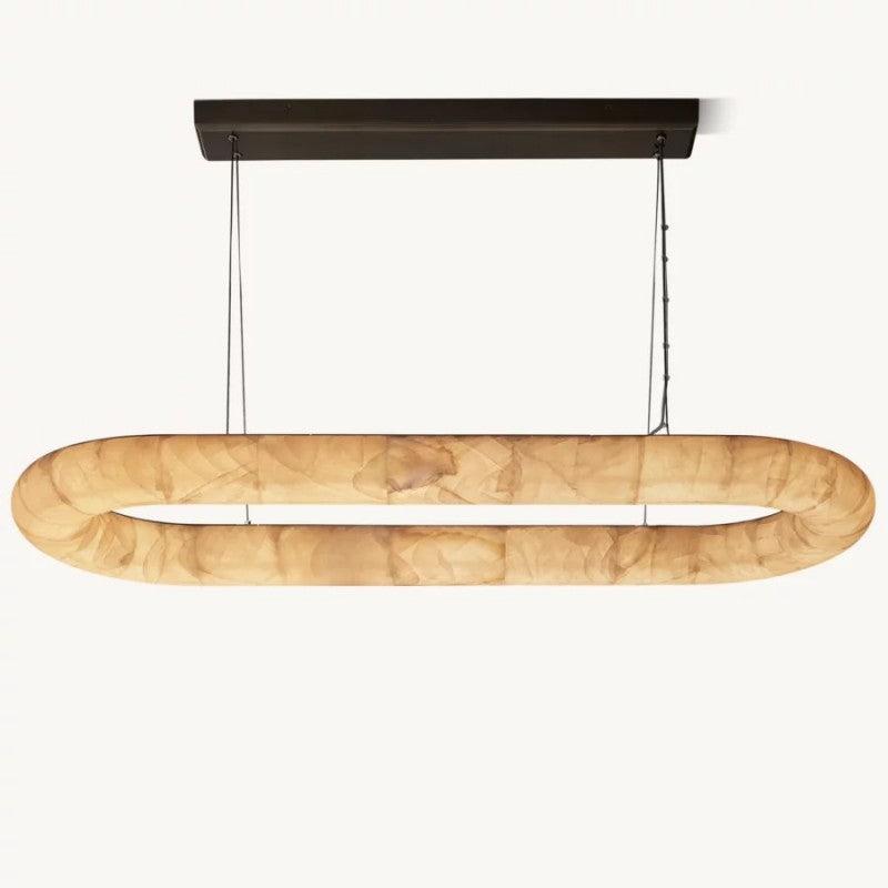Rivage Lisse Oval Chandelier 57″ - King Lamps