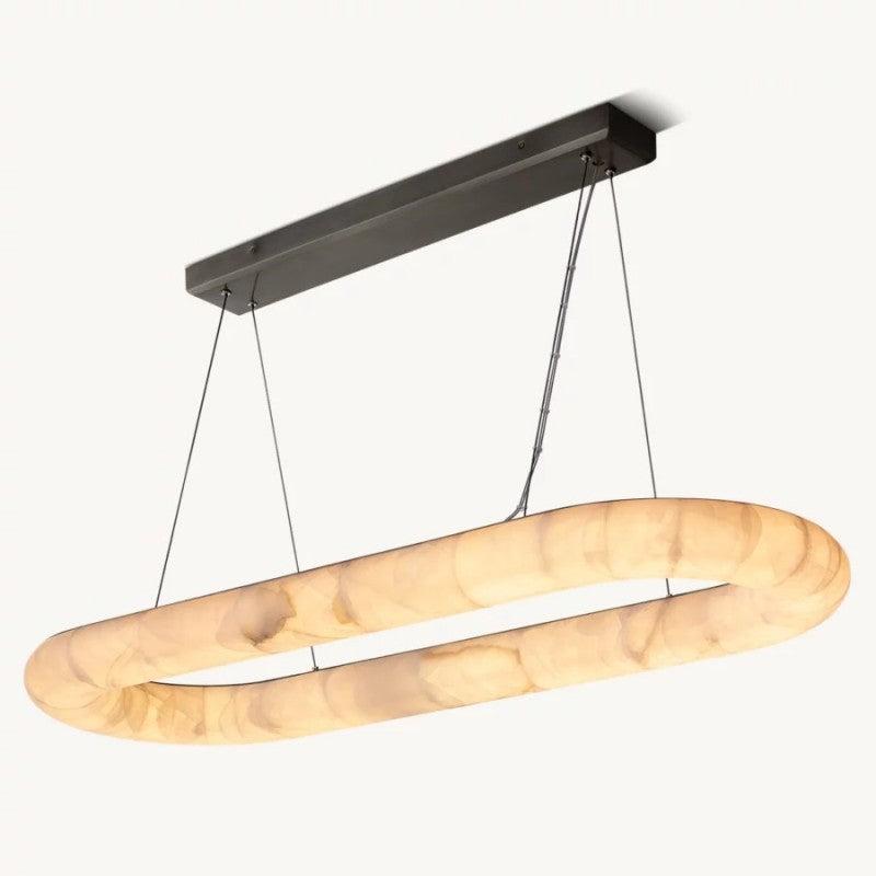 Rivage Lisse Oval Chandelier 57″ - King Lamps