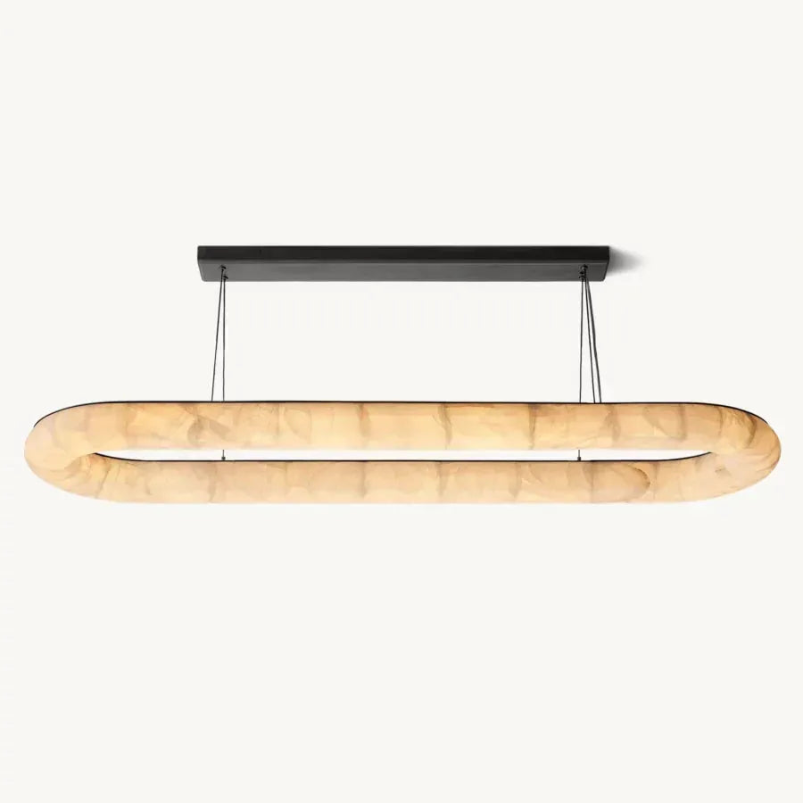 Rivage Lisse Oval Chandelier 74″ - King Lamps