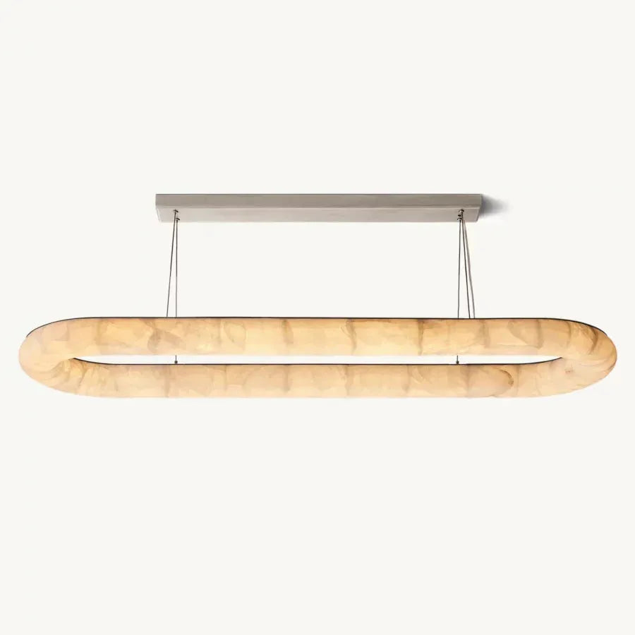 Rivage Lisse Oval Chandelier 74″ - King Lamps