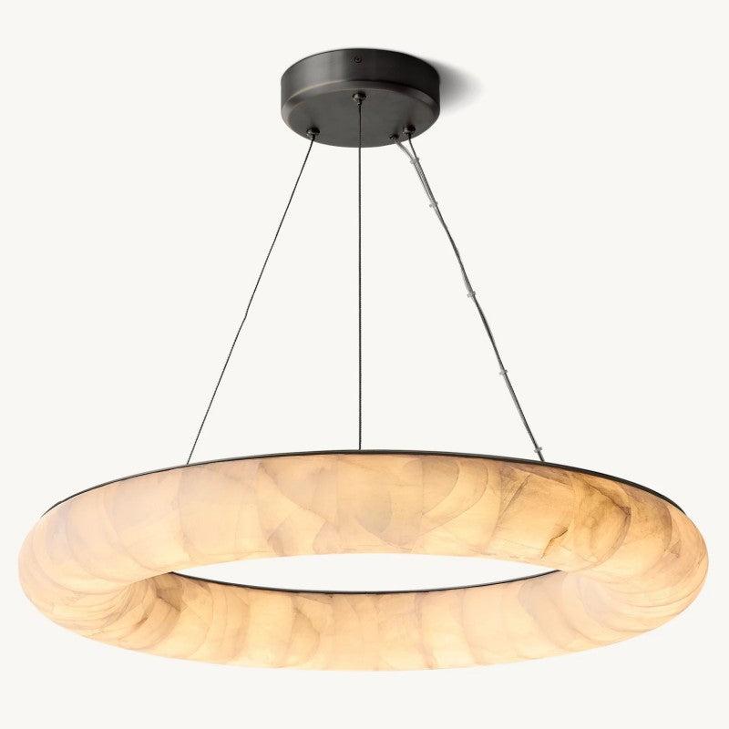 Rivage Lisse Round Chandelier 31″ - King Lamps