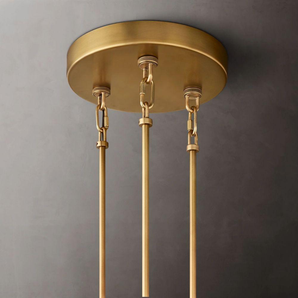 Sirene Smoke Glass Round Chandelier 52" - King Lamps