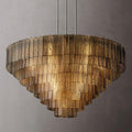 Sirene Smoke Glass Round Chandelier 52