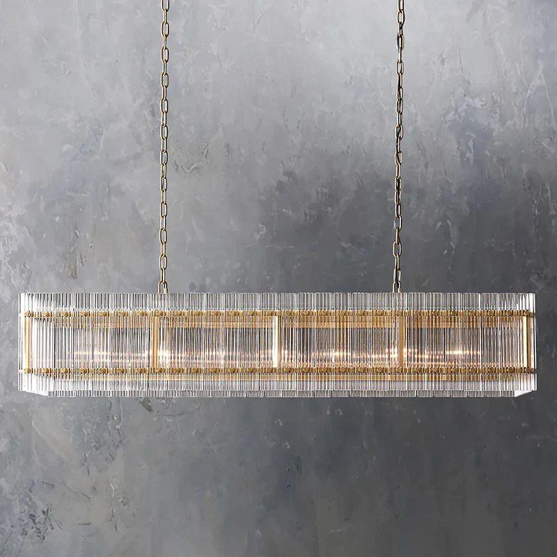 San Marco Rectangular Chandelier 54" - King Lamps