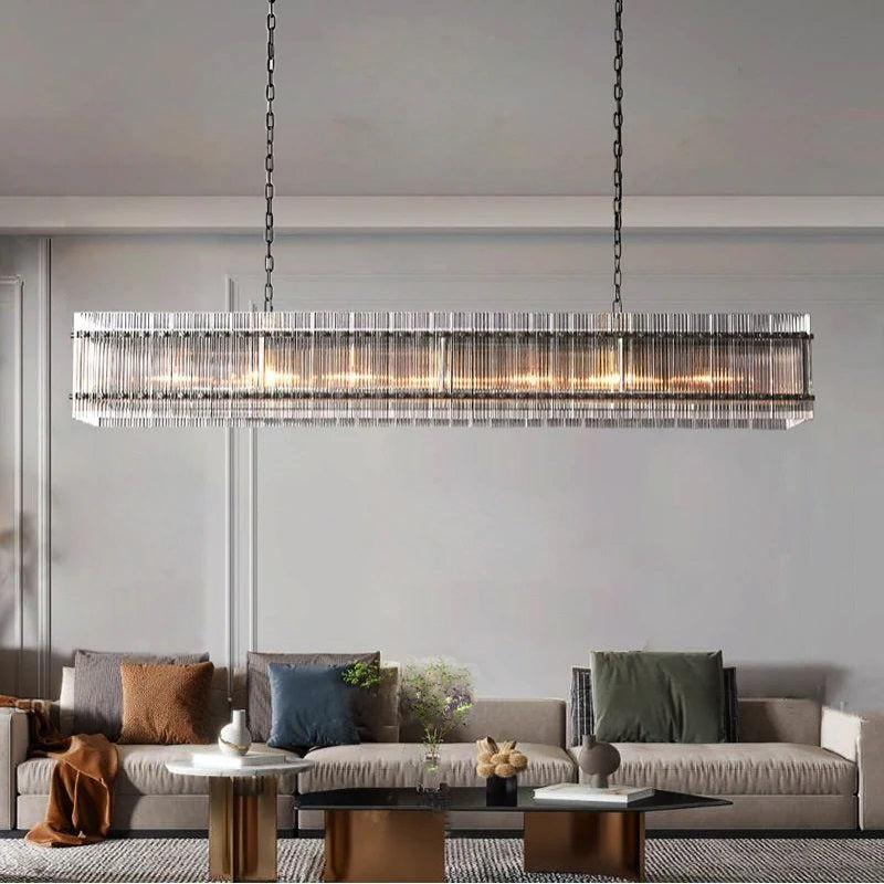 San Marco Rectangular Chandelier 72" - King Lamps